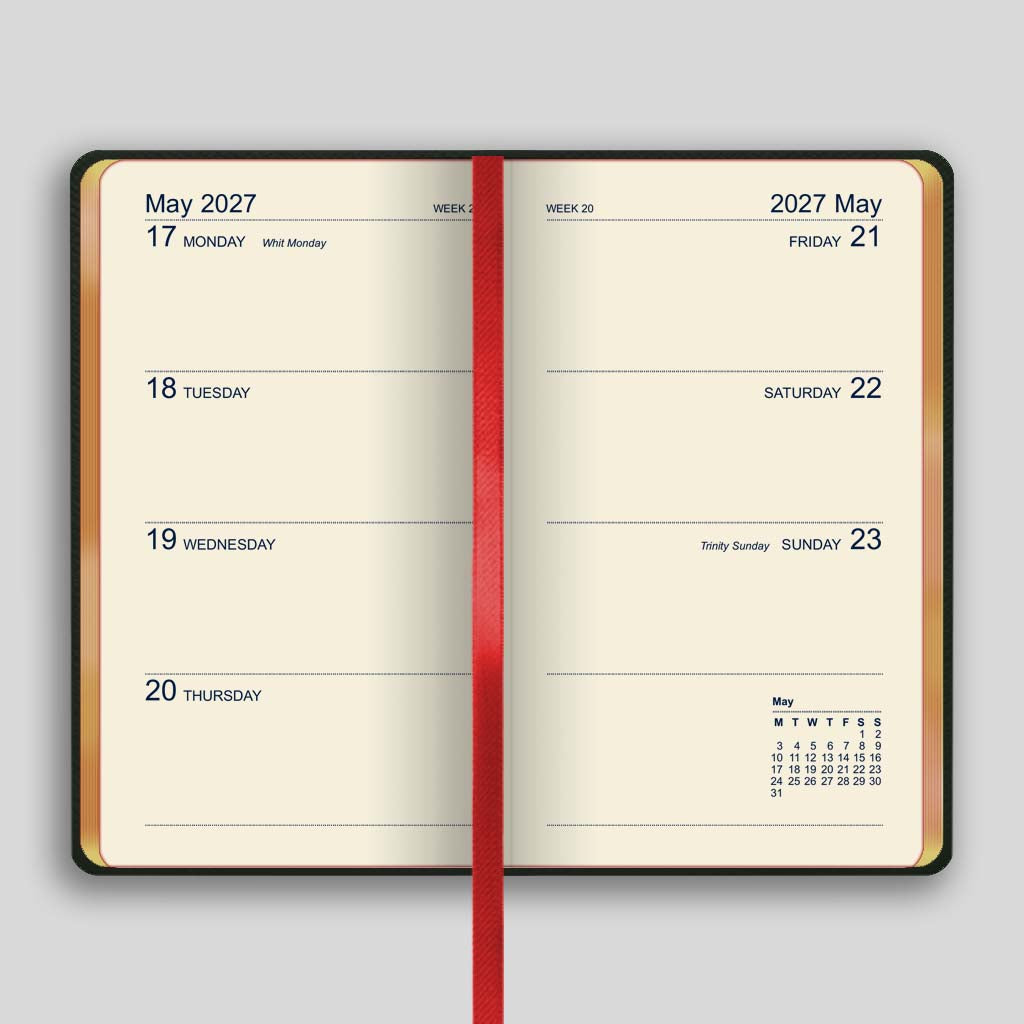 373UG | Canterbury Week-to-View Diary 2027 Pre-Order