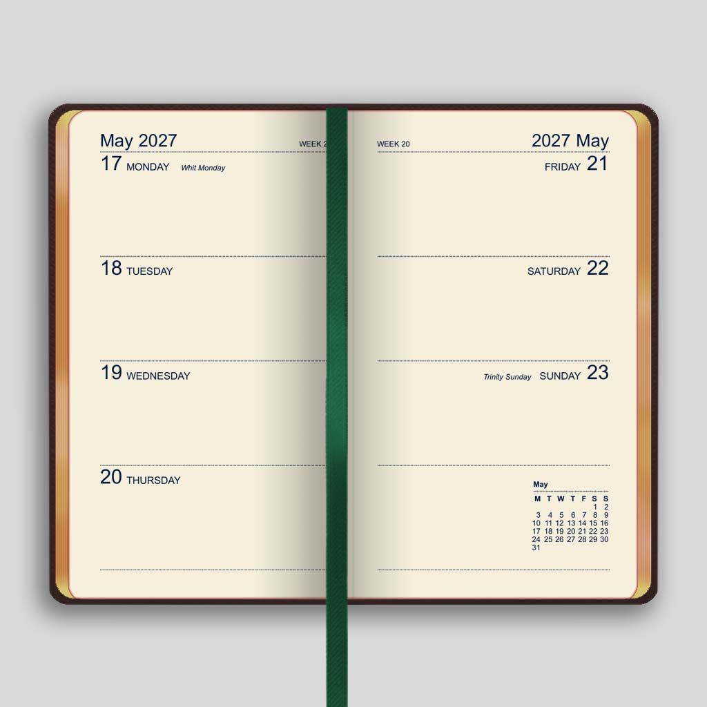 373UG | Canterbury Week-to-View Diary 2027 Pre-Order