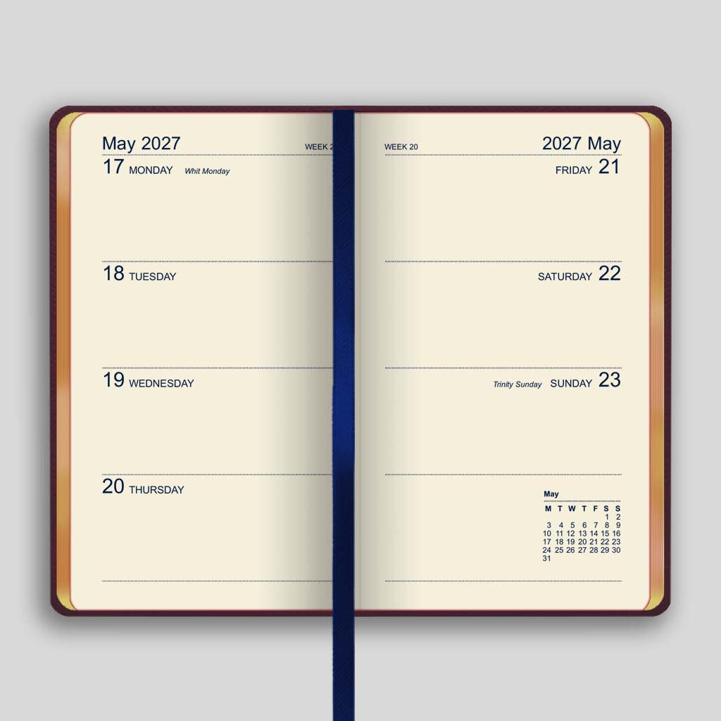 373UG | Canterbury Week-to-View Diary 2027 Pre-Order