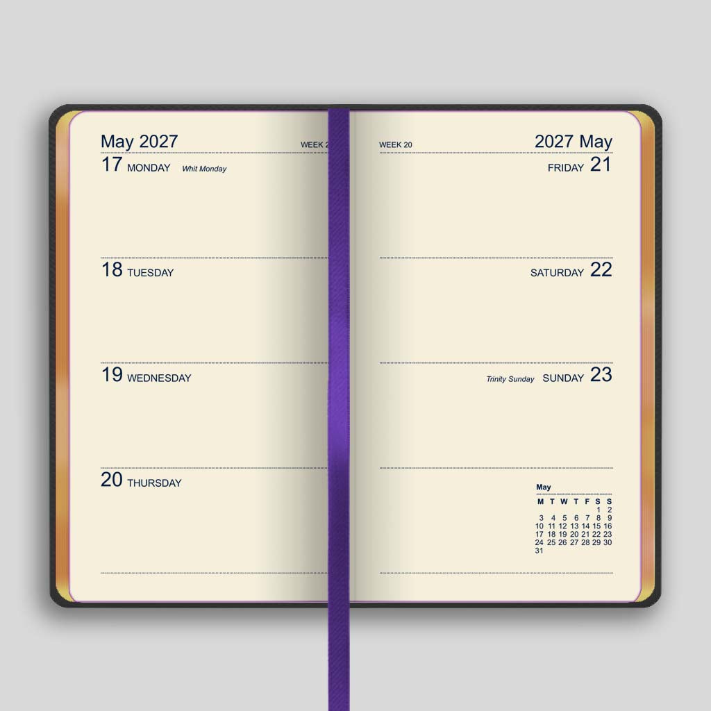 373UG | Canterbury Week-to-View Diary 2027 Pre-Order