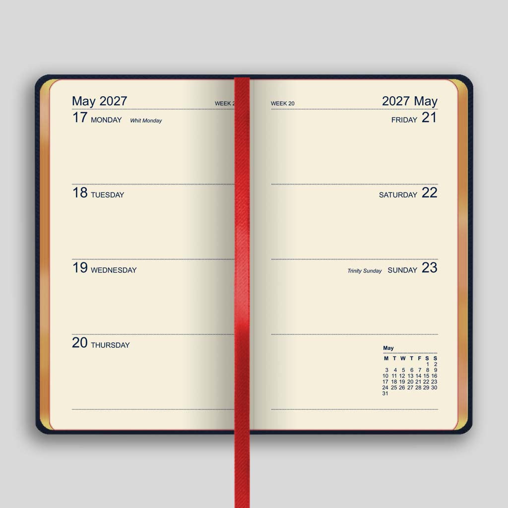 373UG | Canterbury Week-to-View Diary 2027 Pre-Order