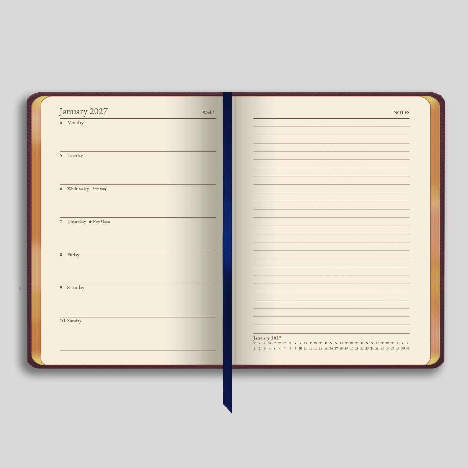 807G | Bath Midsize Week-to-View Diary 2027 - Pre Order