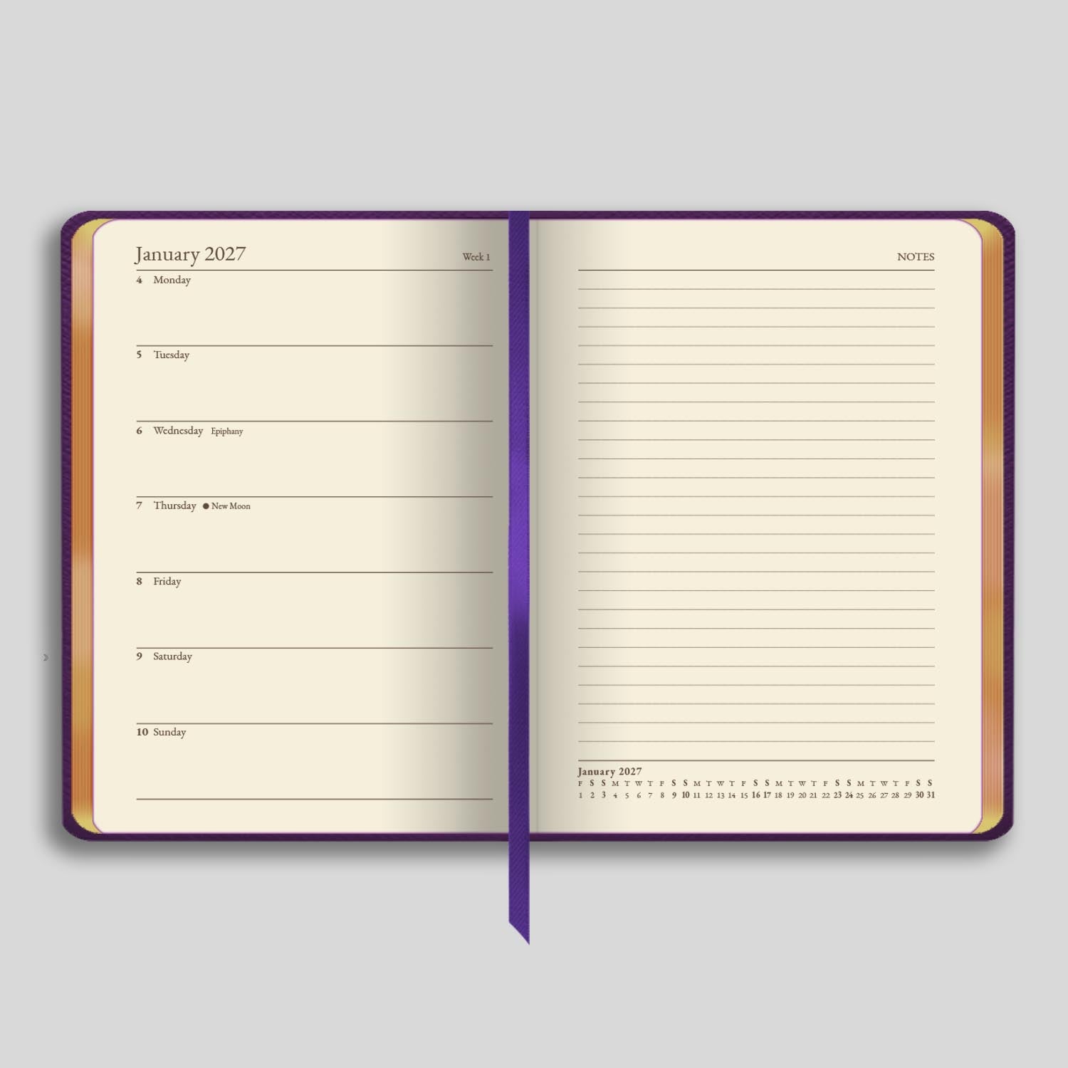 807G | Bath Midsize Week-to-View Diary 2027 - Pre Order