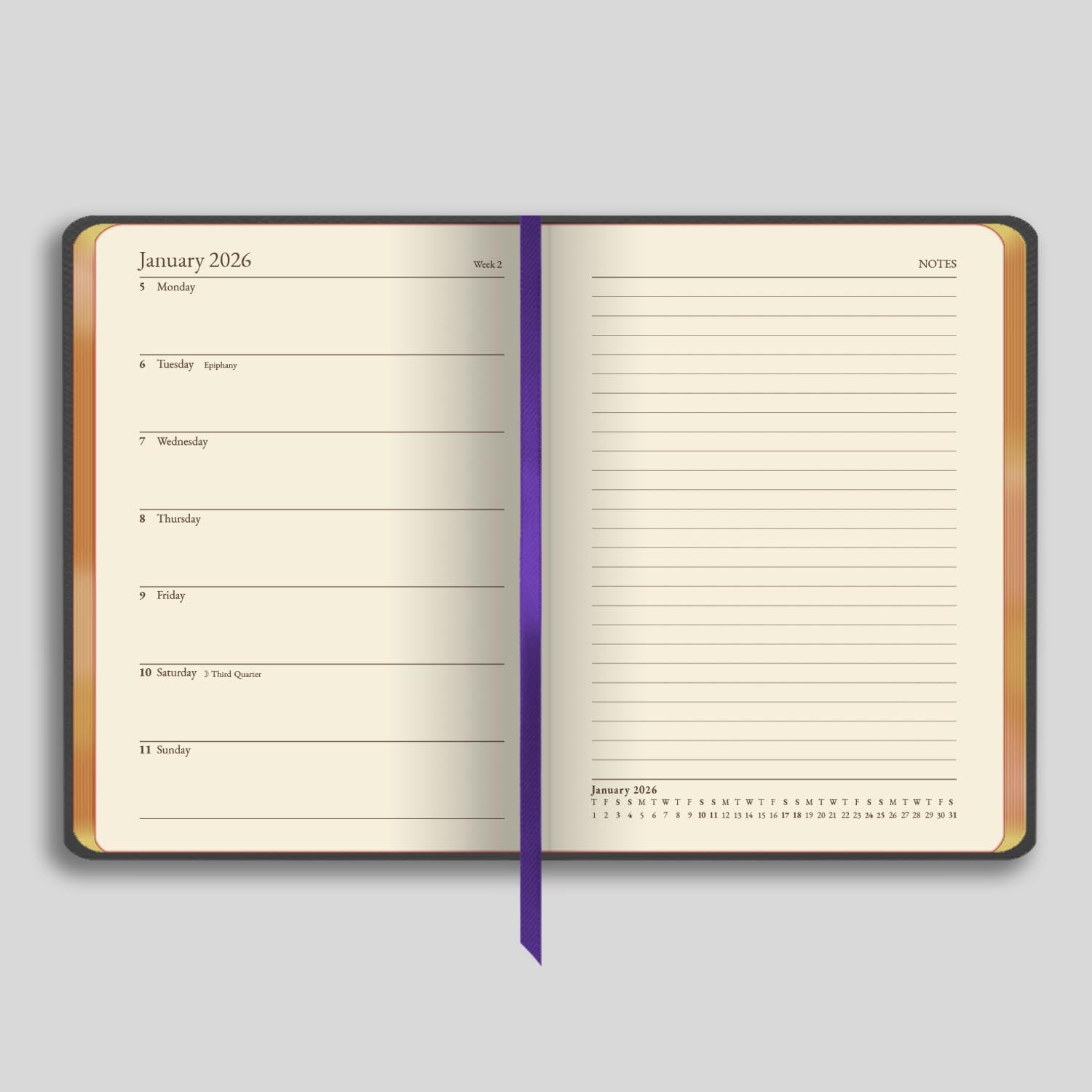 807G | Bath Midsize Week-to-View Diary 2026