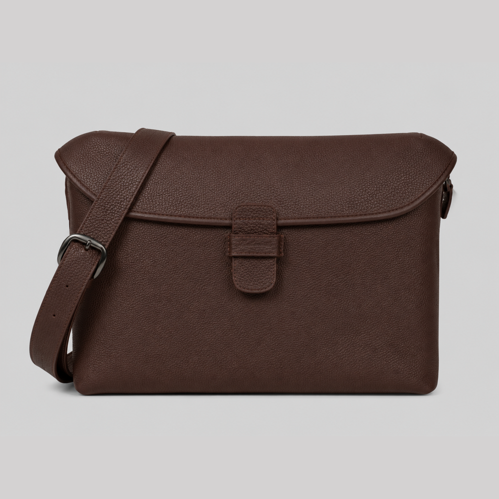 MSLEATHER006 | Plain Leather Messenger Bag