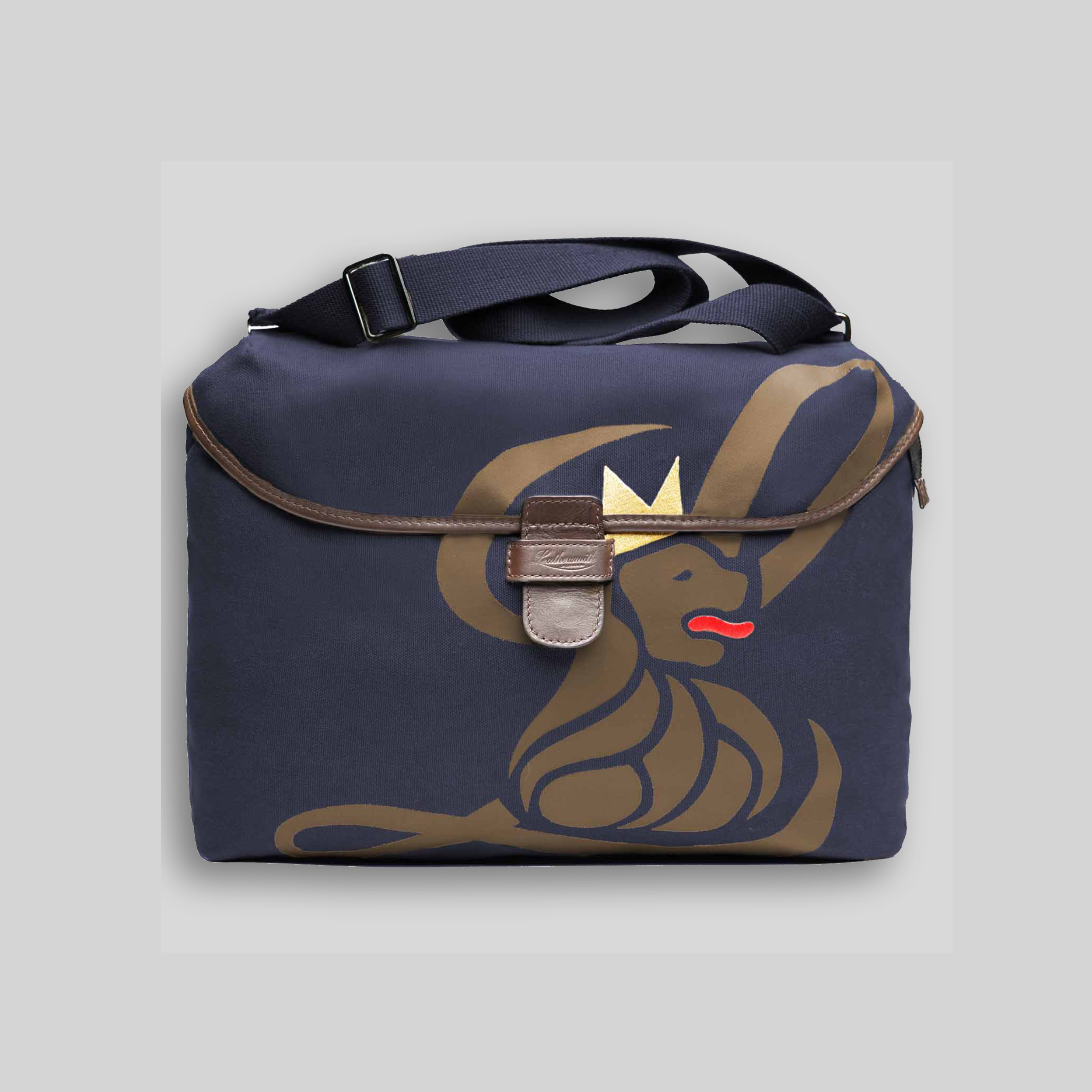 MSLION004 | Lion Canvas Messenger Bag