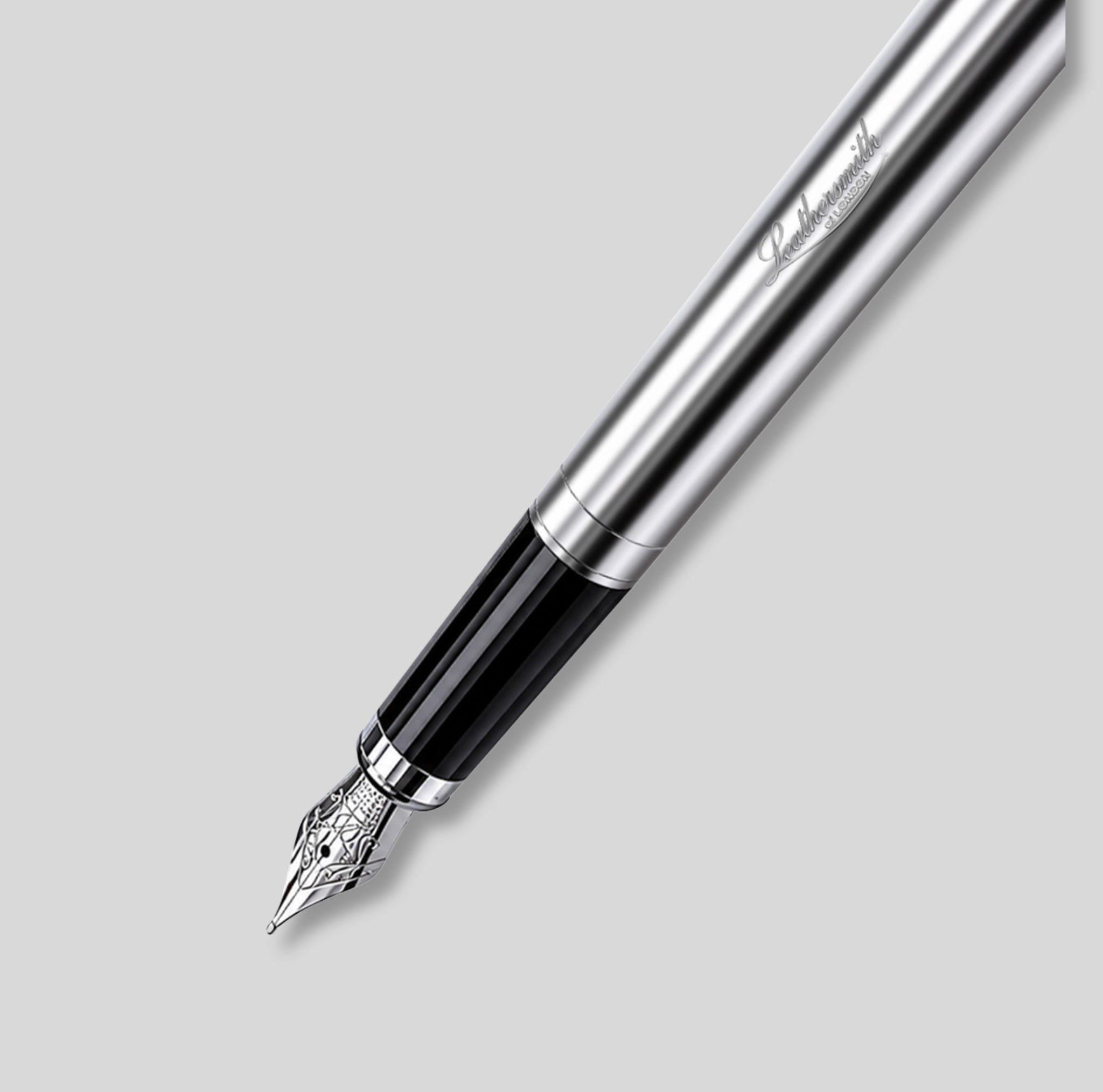 WM4/LS | Mayfair 925 Sterling Silver Fountain Pen – Plain Finish