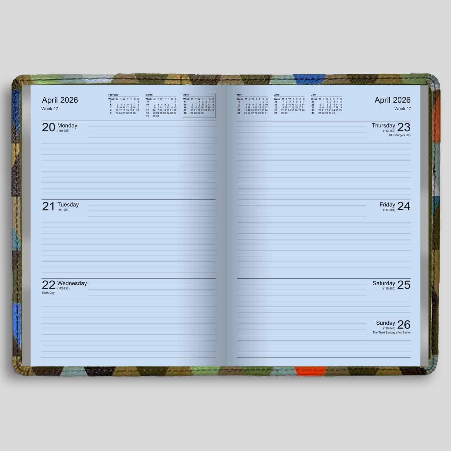 RWA53GP | Geometric Cover and Week-To-View Diary 2026