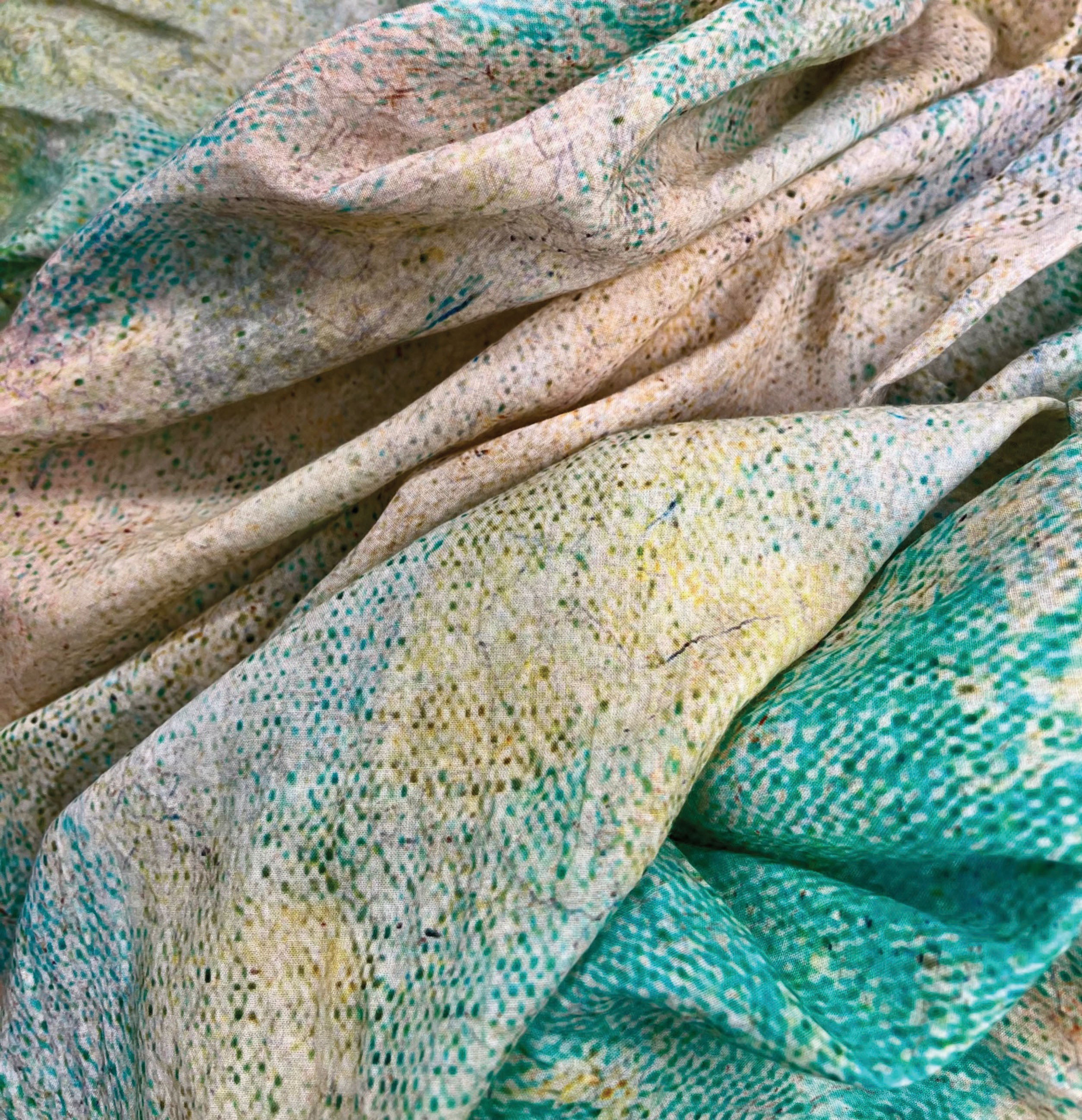 SCARF20097 | Faded Meadow Cashmere Mix Printed Scarf